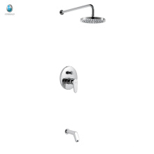 KI-05 high quality adjustable rainfall solid brass concealed shower mixer, single handle with diverter concealed shower mixer